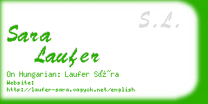 sara laufer business card